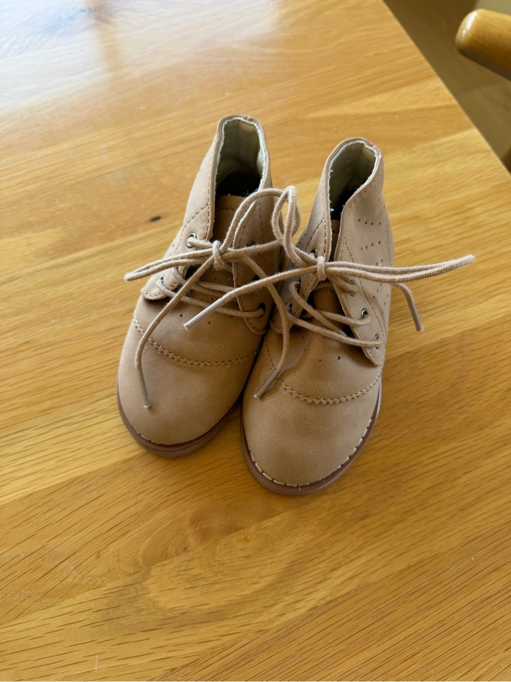 Rylee + Cru Tan Lace-Up Boots